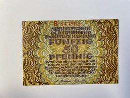 Allemagne Notgeld Hamburg 50 Pfennig - Collections