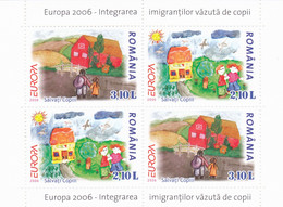 EUROPA CEPT 2006 Sheet  MODEL B, MNH FACE VALUE! ROMANIA. - Feuilles Complètes Et Multiples