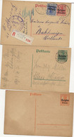 BELGIQUE - 5 ENTIERS POSTAUX OCCUPATION ALLEMANDE -1915-1916 -TB - Cartes Postales 1909-1934