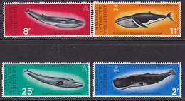 British Antarctic Territory (BAT) 1977 Mi.No. 64 - 67  Whale  4v MNH ** 40,00 € - Briefe U. Dokumente