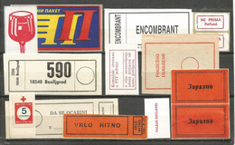 Yugoslavia Different Labels - Service