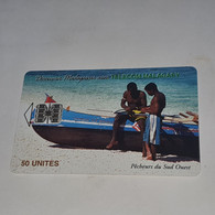 Madagascar-(MDG-27a)-fisherman-(9)-(50units)-(C0A042414---06898556)-used Card+1card Prepiad - Madagaskar