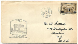 Delcampe - Canada - First Flight : Montreal Lake - Prince Albert 1932 : Black Beer (Ursus Americanus) - Bären