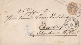 Preussen GS-Umschlag 3 Silbgr. K2 Neustaedtel 1.12. Gel. Nach Ebersdorf - Postal  Stationery