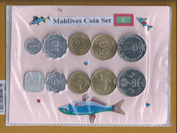 Maldivas Coin Set. Malediven Münzset. Maldiven Muntenset. Set Di Monete Delle Maldive. Seata Coin Maldives. - Maldive