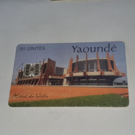 Cameroon-(CM-36)-yaounde-(2)-(50units)-(01112578)-used Card+1card Prepiad - Camerún