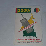Cameroon-(CM-C-01)-gsm Cellnet-(9)-(3000f)-(a)-used Card+1card Prepiad - Camerún