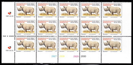 South Africa - 1997 6th Definitive SPR Rhino English Type Booklet Sheet Control (1997.04.22) (**) - Blocchi & Foglietti