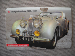 6854 Télécarte Collection TRIUMPH ROADSTER 2000 1949 VOITURE ANCIENNE JERSEY    (scans Recto Verso)  Carte Téléphone - Voitures