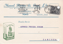PORTUGAL -  PUBLICITARIO - PORTO    - COMMERCIAL POSTCARD  . ADVERTISING - CHÃ CAFÉ COFFEE - Porto