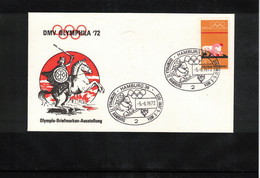 Germany / Deutschland 1972 Olympic Games Muenchen Horses Interesting Cover - Paardensport