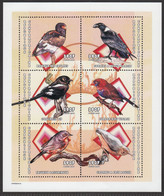 Central African Republic 2001, Bird, Bids, Eagle, M/S Of 6v, MNH** - Eagles & Birds Of Prey