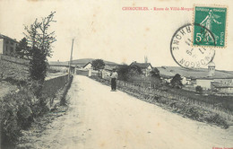 / CPA FRANCE 69 "Chiroubles, Route De Villé Morgon" - Chiroubles