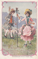 Carte De La Fête Des Vignerons De Vevey 1905 - Berger Et Bergère - Berg