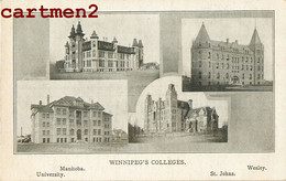 WINNIPEG'S COLLEGES MANITOBA WESLEY ST. JOHNS UNIVERSITY CANADA - Otros & Sin Clasificación