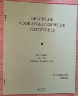 CATALOGUS MORLION BELGISCHE VOORAFGESTEMPELDE POSTZEGELS TYPO'S KONING ALBERT EMISSIE 1915 ! LOT 5001 - Belgien