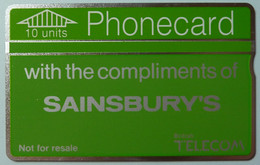 UK - Great Britain - BTX001 - Sainsbury's With Compliments - 10 Units - 070K - Mint - Altri