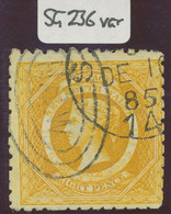 NEW SOUTH WALES 1882 QV 8 D Yellow Perforated 10 INVERTED Watermark Larger Crown - Usados