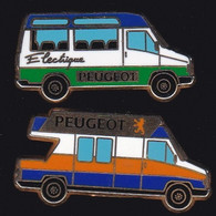 70175-Lot De 2 Pin's.Peugeot.signé Métargent. - Peugeot