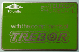 UK - BT - L&G - BTA003 - Advertising - Compliments Of Trebor - 747E - VF Used - BT Emissions Publicitaires