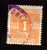 DENMARK Porto 1921 1 Ore - Fiscaux