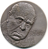 GIORGOS SEFERIS PREMIO NOBEL RARO MEDAGLIONE HELENE GUASTALLA 1978 - Professionals/Firms