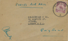 MALAYA NEGERI SEMBILAN 1949 10 C Air Mail Cover Reduced Military Postage Rate - Negri Sembilan
