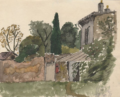 FONTENAY AUX ROSE 1931 SIGNEE VOIR SCAN - Aquarelles