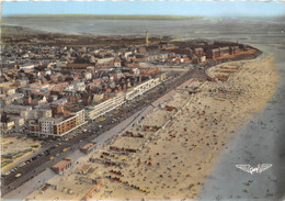 62-BERCK-PLAGE- LA PLAGE ET VUE GENERALE DU CIEL - Berck