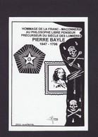 CPM Franc Maçonnerie Tirage Limité Signé En 30 Ex. Numérotés Par Jihel Pierre BAYLE - Philosophie & Pensées