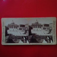 PHOTO STEREO ST PIERRE ET LE VATICAN - Stereoscopic