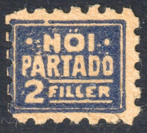 WOMAN Political Feminist Party /  Tax - Charity Stamp - 1920's Hungary - LABEL / CINDERELLA / VIGNETTE - Used - Servizio