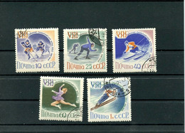 Russia. USSR. 1960. Olympic Games 1960 Mi 2317-21 SC 2300-04 Used Ice Hockey  In Skvoveli USA - Invierno 1960: Squaw Valley