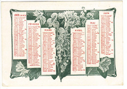 Petit Calendrier Musée De L'institut Vaccinal De Tours 1908 - Petit Format : 1901-20