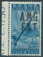 1947 TRIESTE A POSTA AEREA RADIO 35 LIRE MNH ** - RE1-10 - Poste Aérienne