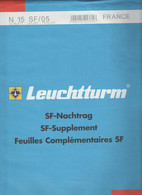 FRANCIA SUPLEMENTO LEUCHTTUR HOJAS CON ESTUCHES HAWID AÑO 2005 LIQUIDACIÓN.( E. S.G.F.) - 2000-2009