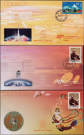 CHINA 2003-10 ShenZhou-5 First Manned Launch /Control /Recovery Space 3X Covers - Asia
