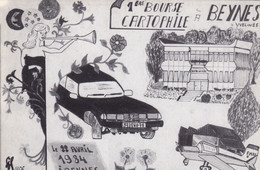BEYNES - 1° Bourse Cartophile - 22 Avril 1984 - Bourses & Salons De Collections