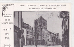 COULOMMIERS - 1° Exposition Timbres Et Cartes Postales - 4 Et 5 Mai 1985 - Bourses & Salons De Collections