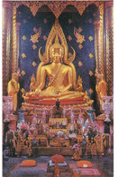 STATEU OF LORD BUDDHA THAILAND CARTOLINA PER ITALIA - Bouddhisme