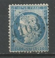 Timbre France Oblitere  Emission  Cérés  Dentelé N  60c Cachet Bleu - 1871-1875 Ceres