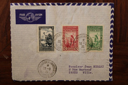 Algérie 1937 FRANCE Bone Exposition Internationale Afrique Nord Par Avion Cover Air Mail Colonie Salon Philatélique - Luftpost