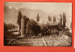 MUA-01 La Tour-de-Peilz  Les Jardins Et Le Château.  Circulé En 1920 Perrochet Matile Sepia - Roche