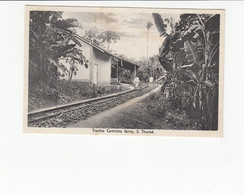PORTUGAL - SÃO TOMÉ E PRINCIPE [036] - TRECHO DO CAMINHO DE FERRO TRAIN STATION S. THOMÉ - Sao Tome Et Principe