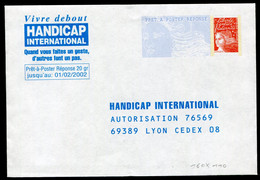 HANDICAP INTERNATIONAL  Luquet  "La Poste" - PAP : Antwoord /Luquet