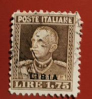 LIBIA 1928-29 COLONIA ITALIANA ​​​​​​​1,75 LIRE - Libye