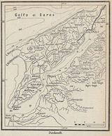 G9264 Dardanelli - Turchia - 1953 Mappa Epoca - Vintage Map - Landkarten