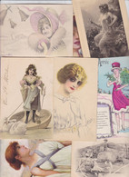 Lot 2878 De 10 CPA Femme Woman Girl Glamour Déstockage Pour Revendeurs Ou Collectionneurs - 5 - 99 Cartoline