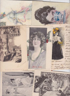 Lot 2879 De 10 CPA Femme Woman Girl Glamour Déstockage Pour Revendeurs Ou Collectionneurs - 5 - 99 Postcards