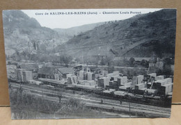 SALINS LES BAINS (39) Gare Chantiers Louis Pernet Commerce De Bois - Other & Unclassified